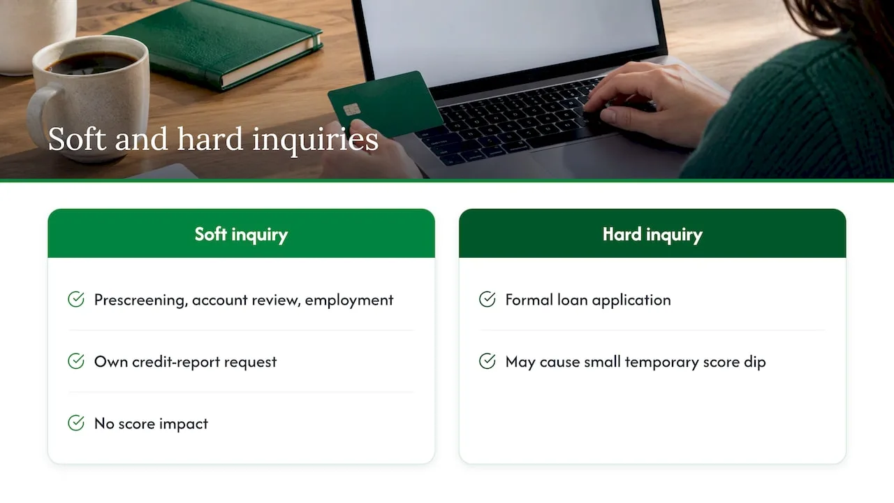 Soft and hard credit inquiry comparison