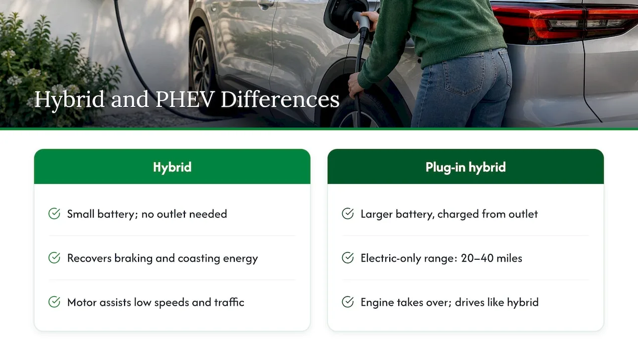 How hybrid and plug-in hybrid systems differ